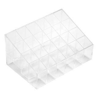 Caja De Soporte Transparente Para Lápiz Labial 24 Rejillas Caja De Soporte Transparente Para Lápiz Labial 24 Rejillas