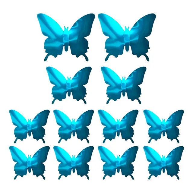 Mariposas Espejo Pvc X12 Colores Y Tamaños Surtidos