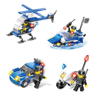Blocos Montar Policia 4 Inblox Brinquedo Viatura Policial Blocos Montar Policia 4 Inblox Brinquedo Viatura Policial