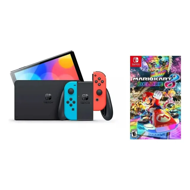 Nintendo Switch 64gb OLED + Juego Mario Kart 8