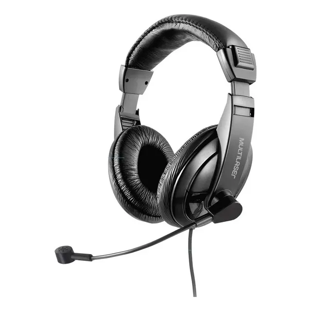 Auriculares Multilaser PH245 Cable Usb de 2 Metros - Call Center Computadora Pc Notebook