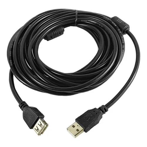 Cable extensor USB 2.0 de 3 metros, 3 m, extensión macho hembra, color negro
