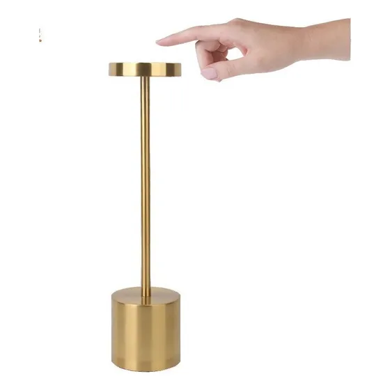 1 Lámpara De Escritorio Inalámbrica Recargable Usb De Metal