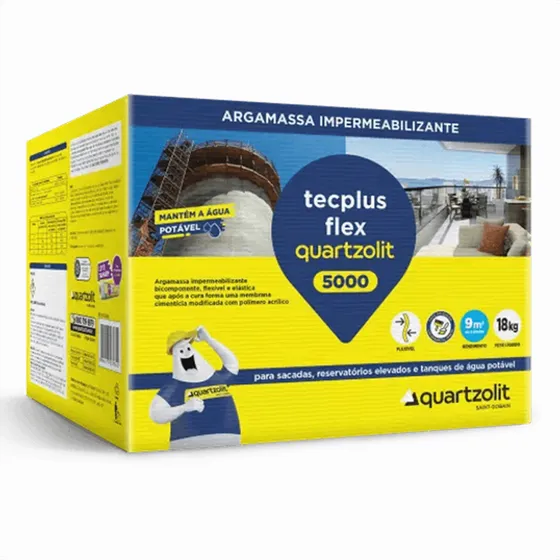 Argamassa Tecplus Impermeabilizaçao De Banheiros