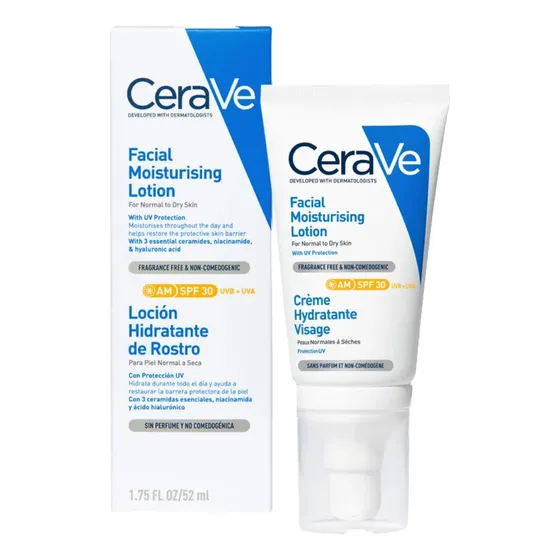 Cerave Locion Hidratante Para Rostro Con Spf 30 X 52 Ml