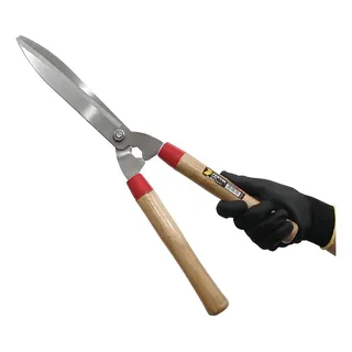 Tesoura Jardinagem Poda Cerca Viva Grama Cabo Madeira Afiada Cor Vermelho Tesoura Jardinagem Poda Cerca Viva Grama Cabo Madeira Afiada Cor Vermelho