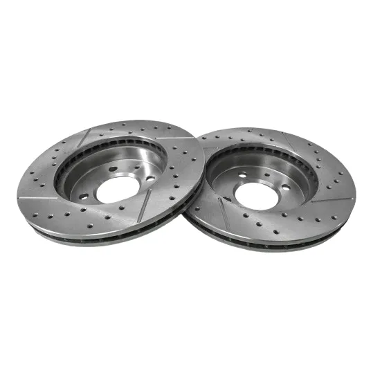 Par Disco De Freno Perforado Tra 4runner 03/09 Prado 00/08