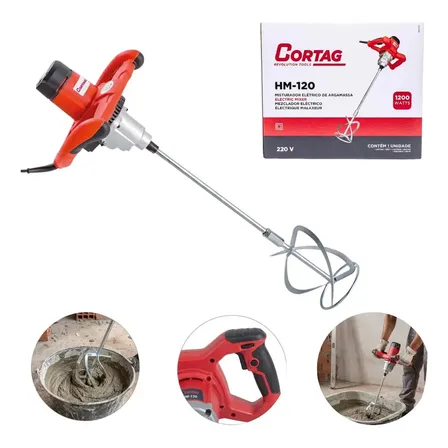 Misturador Elétrico De Argamassa E Tinta Hm120 - Cortag 220v