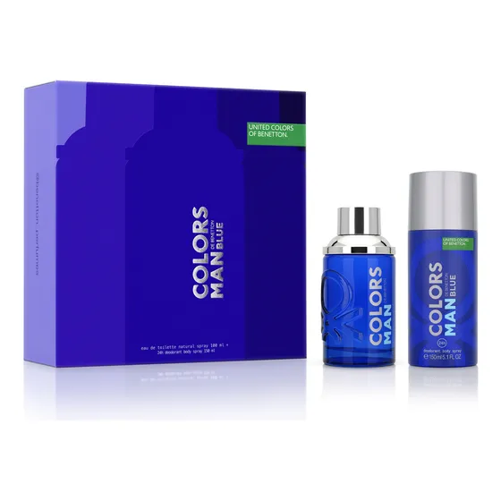 Set Colors Man Blue Edt 100ml 150ml Benetton