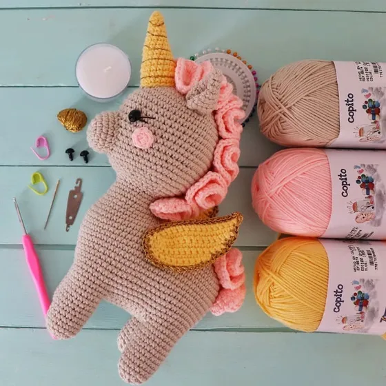 Hilo Lana Copito Para Tejido. Tejer A Crochet O Tricot.