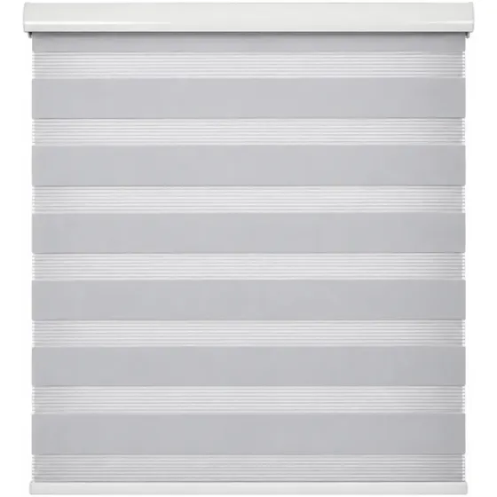 Cortina Roller Duo Zebra Día Y Noche 120 X 200 Cm Gris Guiza