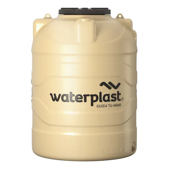 Tanque De Agua Waterplast Tricapa Dual Plus 1000 Lts Color Beige