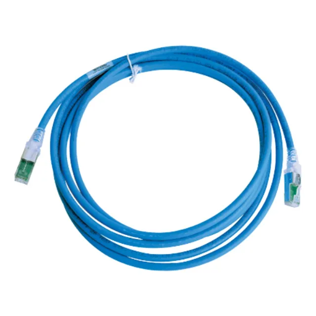 Patch Cord S/ftp/ Cat 6a. Azul, 1o Ft, Blindado, 26 Awg
