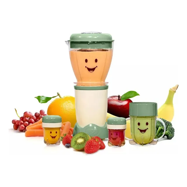 900ml Procesador De Alimentos Bebe Licuadora Papilla 11 En 1