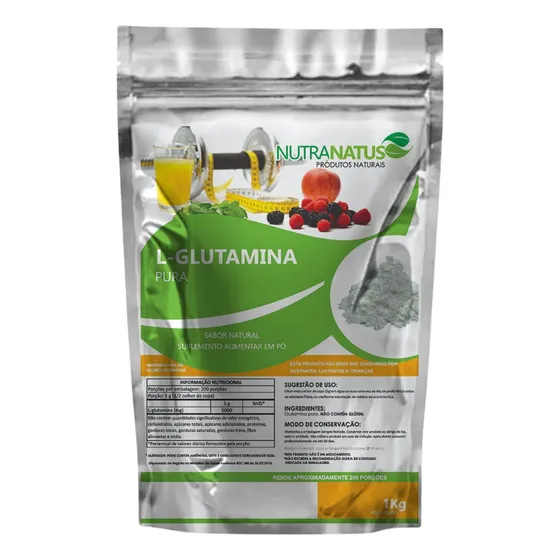 Glutamina Nutra Natus Pura 1kg Em Pó