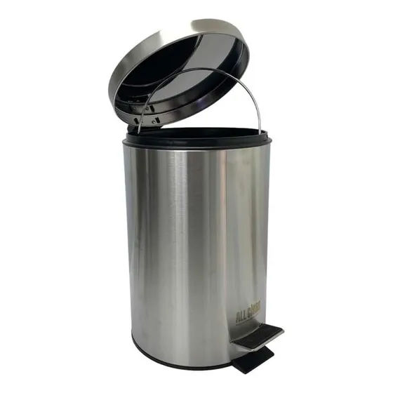 Papelera De Basura Pedalbin De Acero 12 Litros 