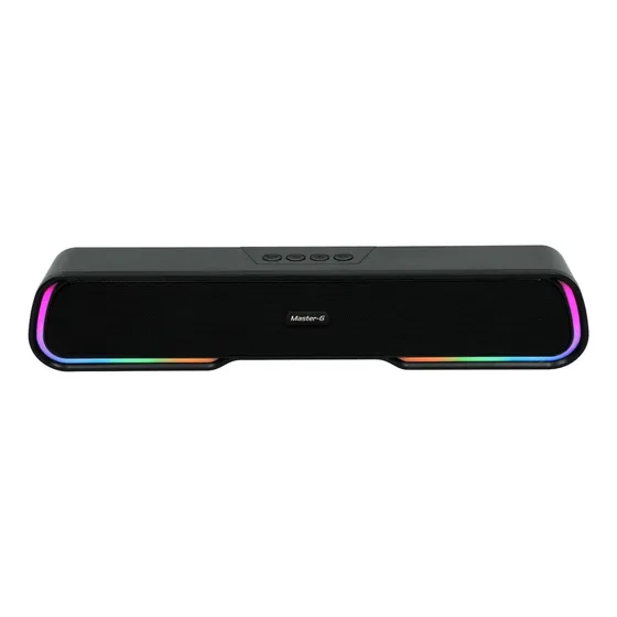Soundbar Parlante Gamer Bluetooth Luces Rgb 1200mah Color Negro Master-G