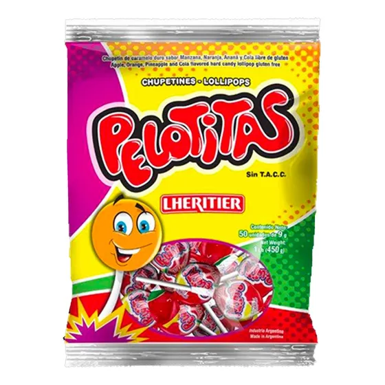 Chupetin Lheritier Pelotitas Sin Tacc Lollipop- Mejor Precio