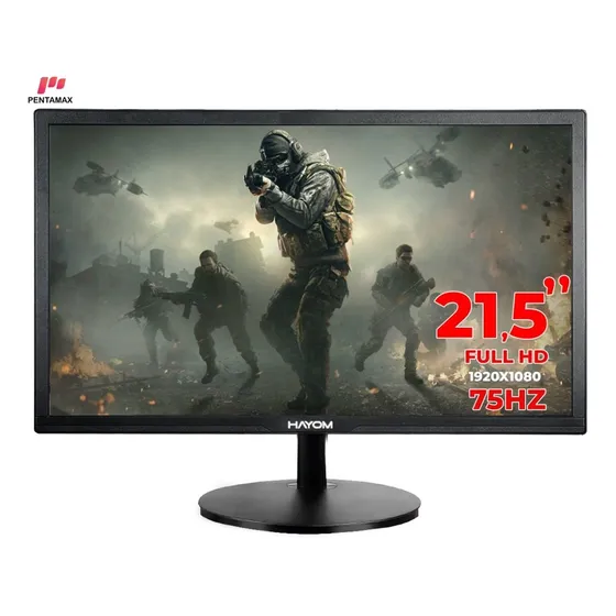 Monitor 21.5 Hdmi Vga 75hz 1920x1080 Full Hd Widescreen Cor Preto 127/220V