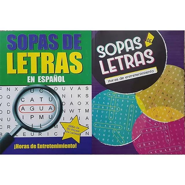 Sopa De Letras Para Adultos - Pasatiempos - Letras Grandes