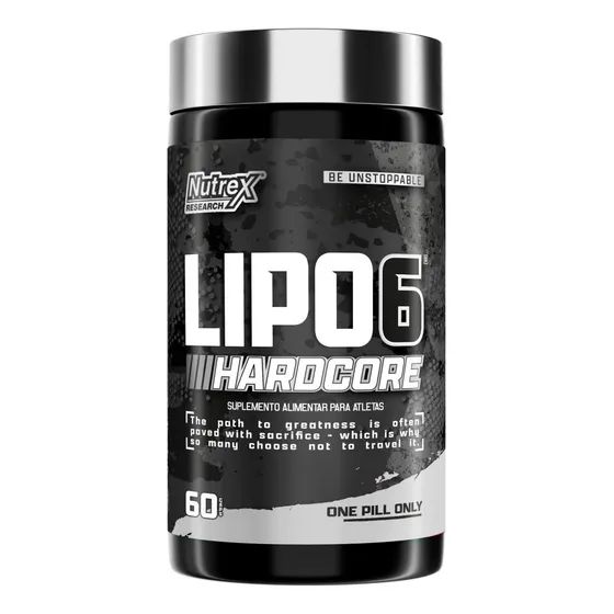 Lipo 6 Harddcore 60 Cápsulas Nutrex Research Suplemento