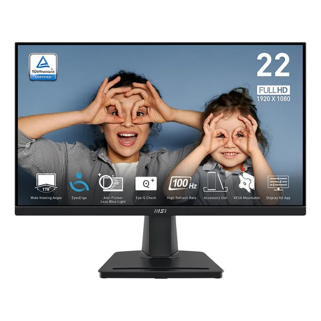 Monitor Msi Pro Mp225v 22 1ms Full Hd 100hz Color Negro
