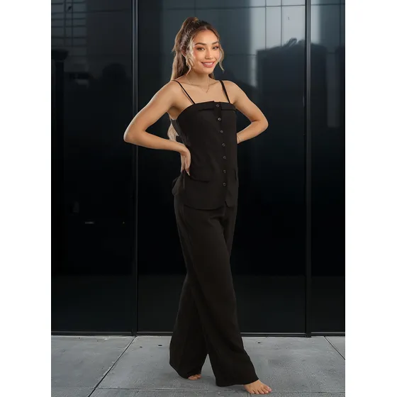 Conjunto Dos Piezas Elegante Negro