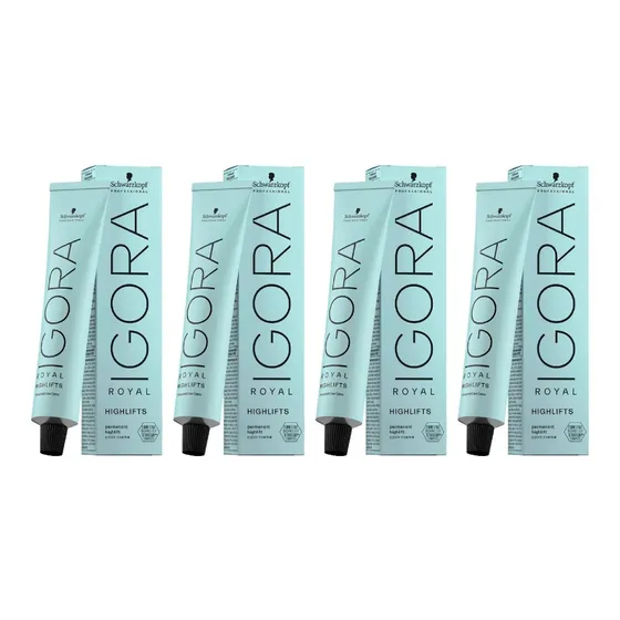 Kit 4 Tinturas Igora Royal Highlifts Schwarzkopf X 60g 