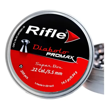 Promo Chumbinho Rifle Promax 250 Unidades Blu
