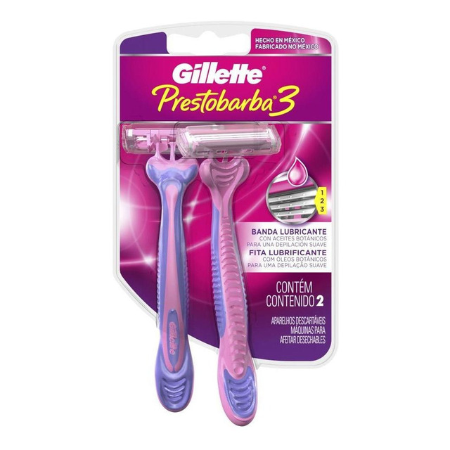 Aparelhos Descartáveis Prestobarba3 Mulher 2 Aparelhos Aparelhos Descartáveis Prestobarba3 Mulher 2 Aparelhos