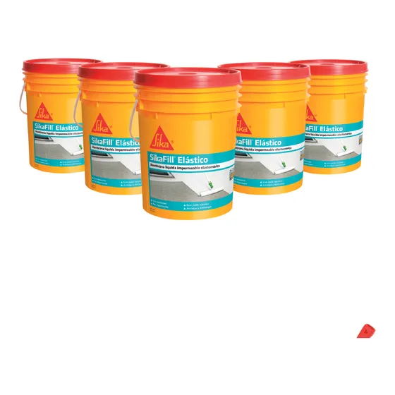 Membrana Liquida Sikafill Elástico 100 Kgs Varios Colores Blanco Mate