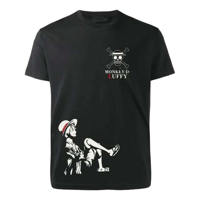 Remera Negra One Piece Monkey D Luffy Anime Serie Tv