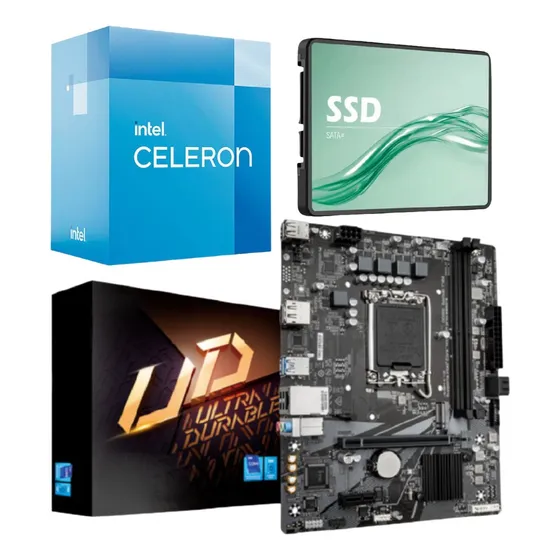 Combo Ecovision Intel Celeron G5925 + Mother + 256gb