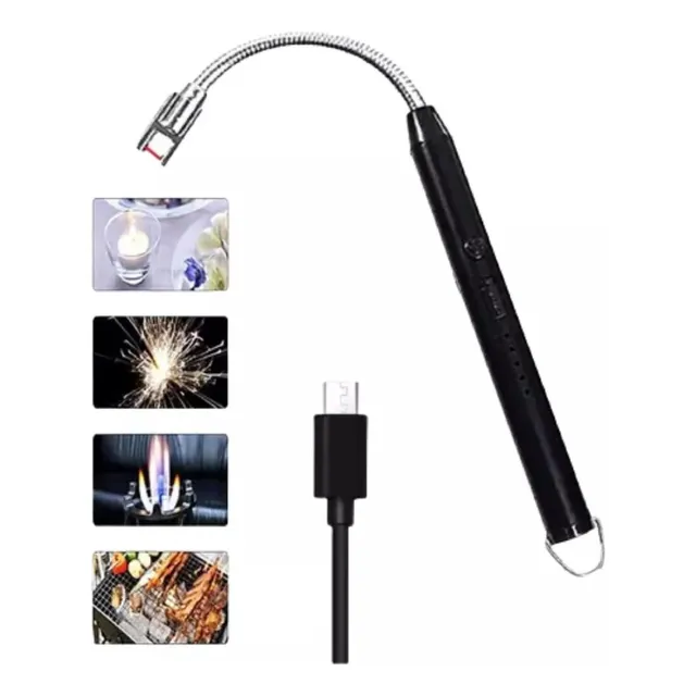 Encendedor Eléctrico 360° Recargable Usb Cocina Viaje Flex