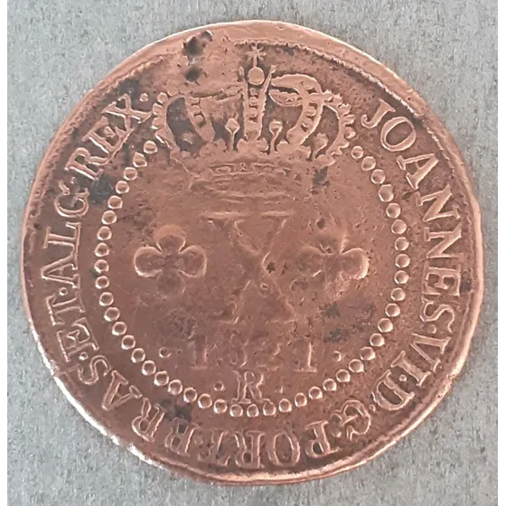 Moeda De X Réis De 1821 R Origem Brasil. Km#314 
