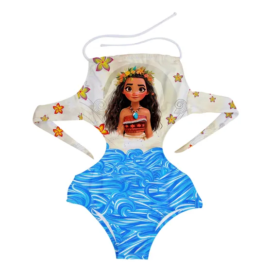 Maiô Moana Um Mar De Aventuras Infantil - Com Frete Gratís!