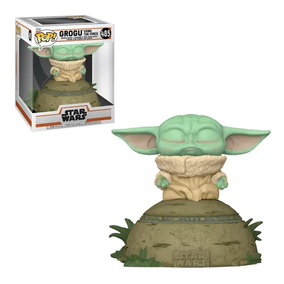 Funko Pop Mandalorian Baby Yoda Grogu #485 Usando Usando La 