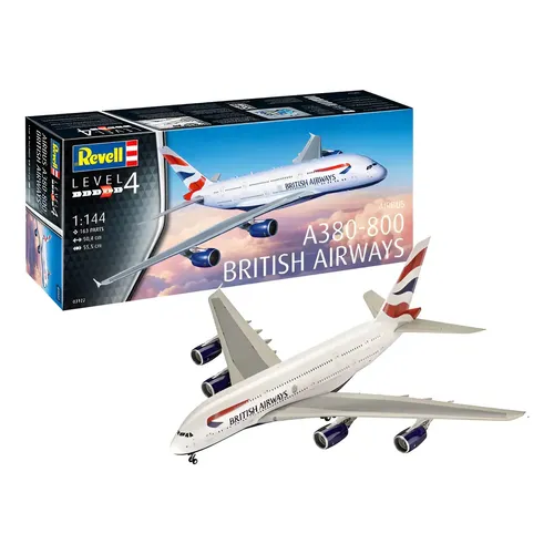 Revell プラモデル Airbus A380-800 Lufthansa Kit Revell Airbus A380-800 Lufthansa Escala 1/144 com 163 Peças