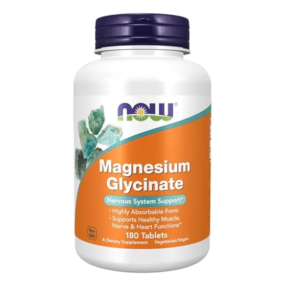 Suplementos Now Foods, Glicinato De Magnesio 100 Mg,