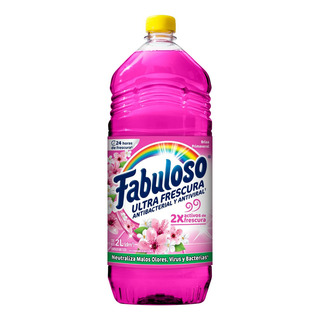 Limpiador Multiusos Fabuloso Ultra Frescura Primaveral 2 L. Limpiador Multiusos Fabuloso Ultra Frescura Primaveral 2 L.