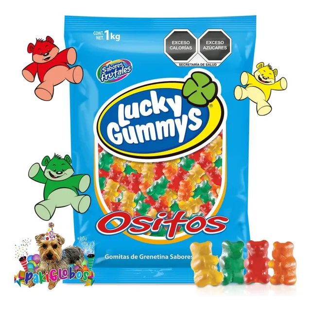 Lucky Gummys Ositos De Gomita De Colores Tipo Pandita 1 Kg