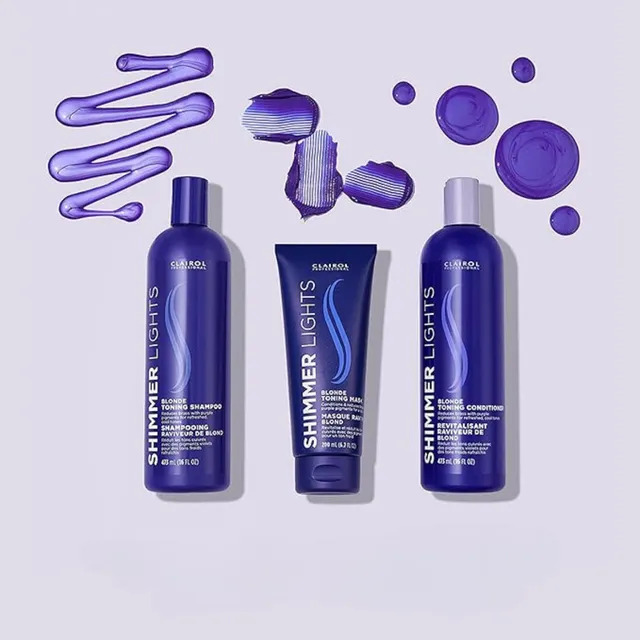 Acondicionador shimmer matizador blonde silver 473ml Clairol