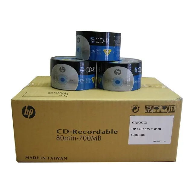 Cd-r Marca Hp Por Caja (600 Piezas)