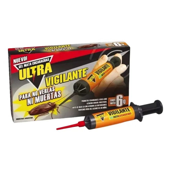 Gel En Jeringa Mata Cucarachas Vigilante Veneno Cebo