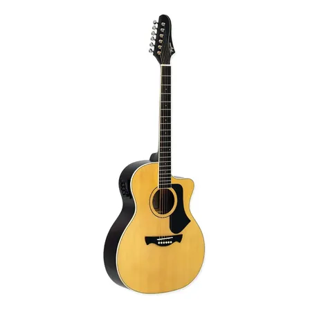 Violão Eletroacústico Tagima Rio Negro Natural Ambar Satin Material Do Diapasão Okoume Orientação Da Mão Destro