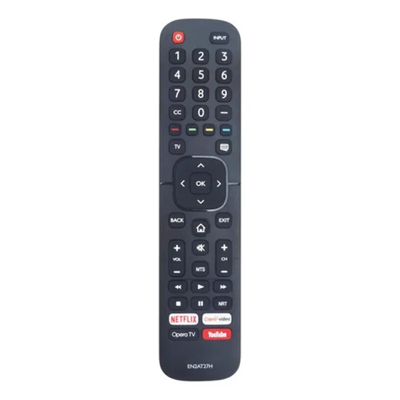 Control Remoto Generico Para Tv Televisión Hisense En2at27s Hdtv Uhd 4k Netflix Youtube Opera Tv