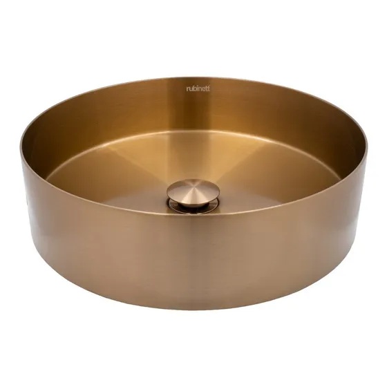 Ovalin Lavabo Redondo Acero Inoxidable 304 Cobre Super Lujo