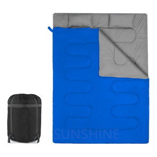 Saco De Dormir Para Acampar Para 2 Personas Con 2 Almohadas Saco De Dormir Para Acampar Para 2 Personas Con 2 Almohadas