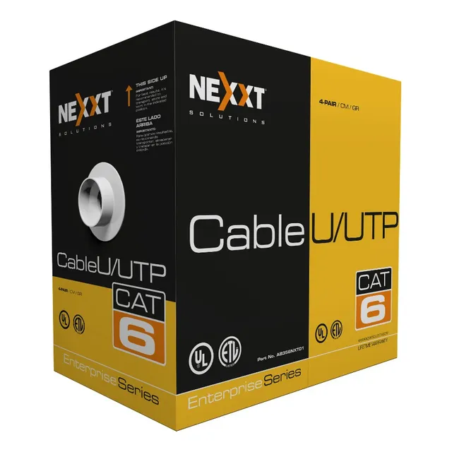 Cable Nexxt Cat.6 Utp 4 Pares 23awg 305mts 100% Cobre Rojo E