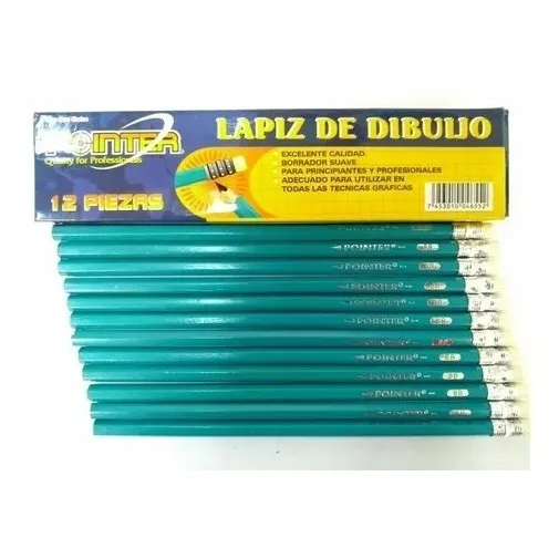 Lápiz Dibujo 8b Pointer X12 Uds